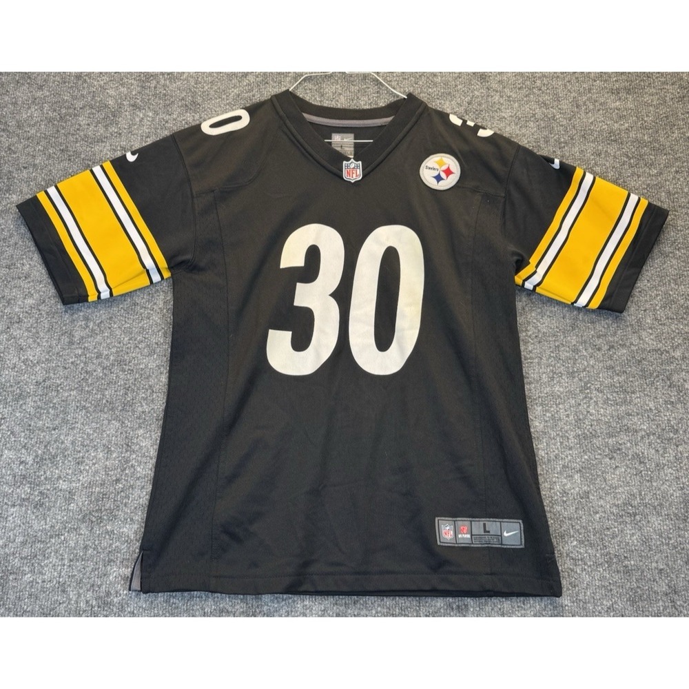 Nike NFL Pittsburgh Steelers James Conner #30 Youth Large Jersey Black